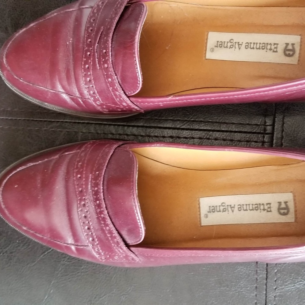 Cute Maroon Penny Loafers